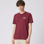 Giordano Men's Cotton Jersey Crewneck Short Sleeve Slim Fit Wws Print Tee - Premium Print Tee