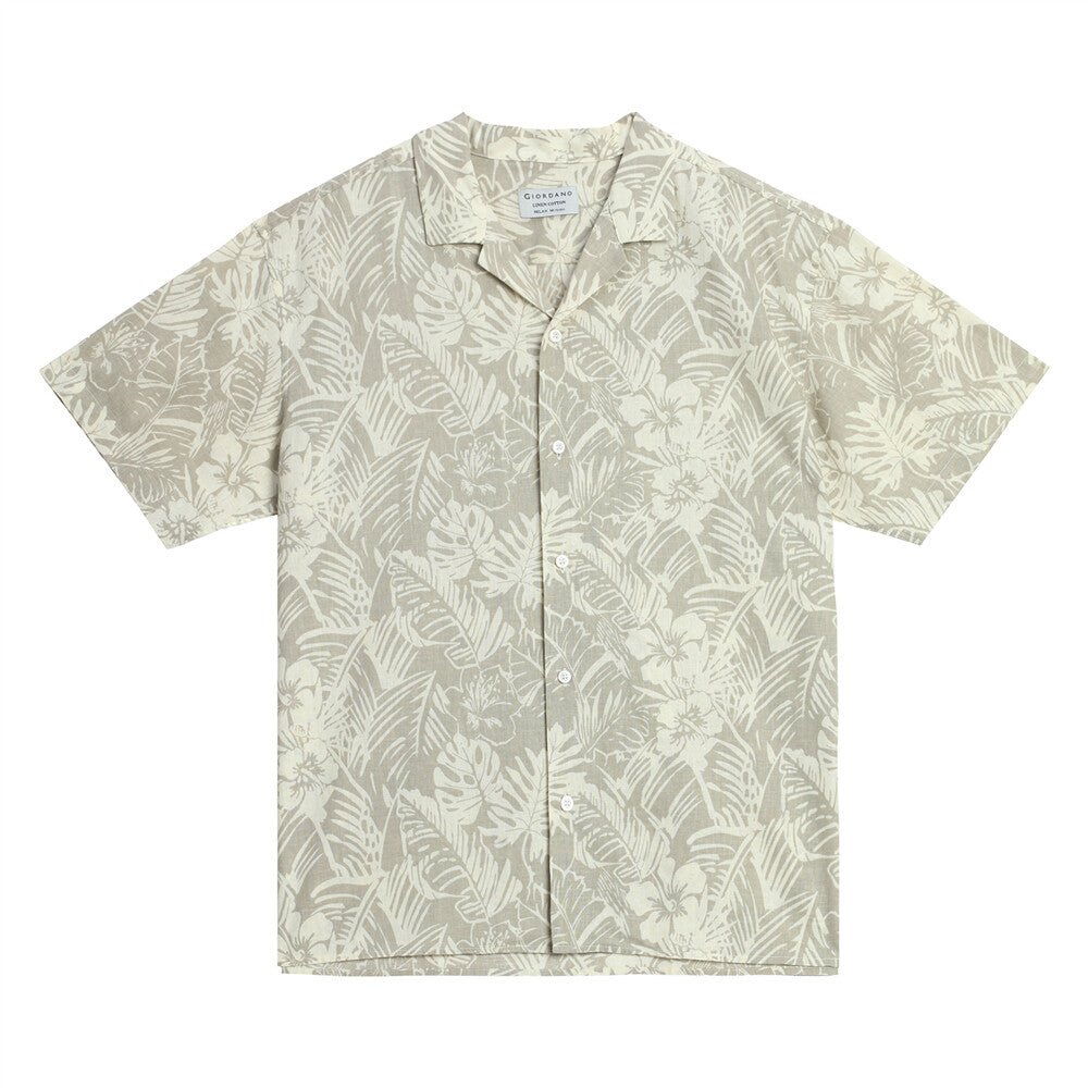 Giordano Men's Cotton Linen Shirt - Premium Shirts