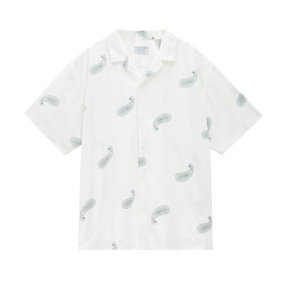Giordano Men's Cotton Linen Shirt - Premium Shirts
