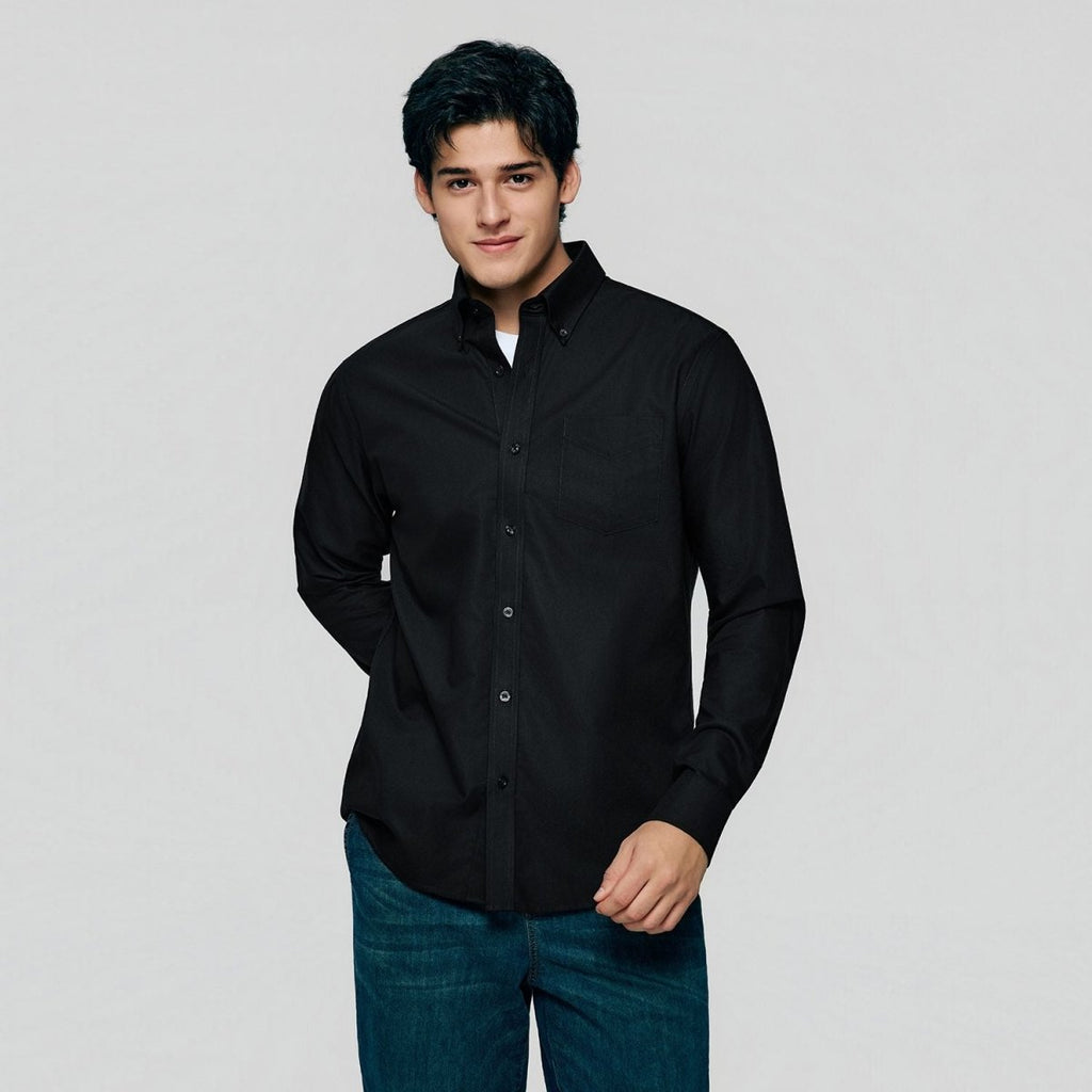 Giordano Men’s Cotton Long - Sleeve Wrinkle - Free Shirt - first_variant_option_2 Premium Shirts for Giordano