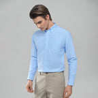 Giordano Men's Cotton Long-Sleeve Wrinkle-Free Shirt - Premium Shirts