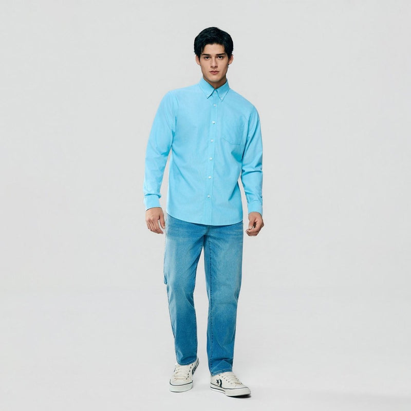 Giordano Men’s Cotton Long - Sleeve Wrinkle - Free Shirt - first_variant_option_2 Premium Shirt for Giordano