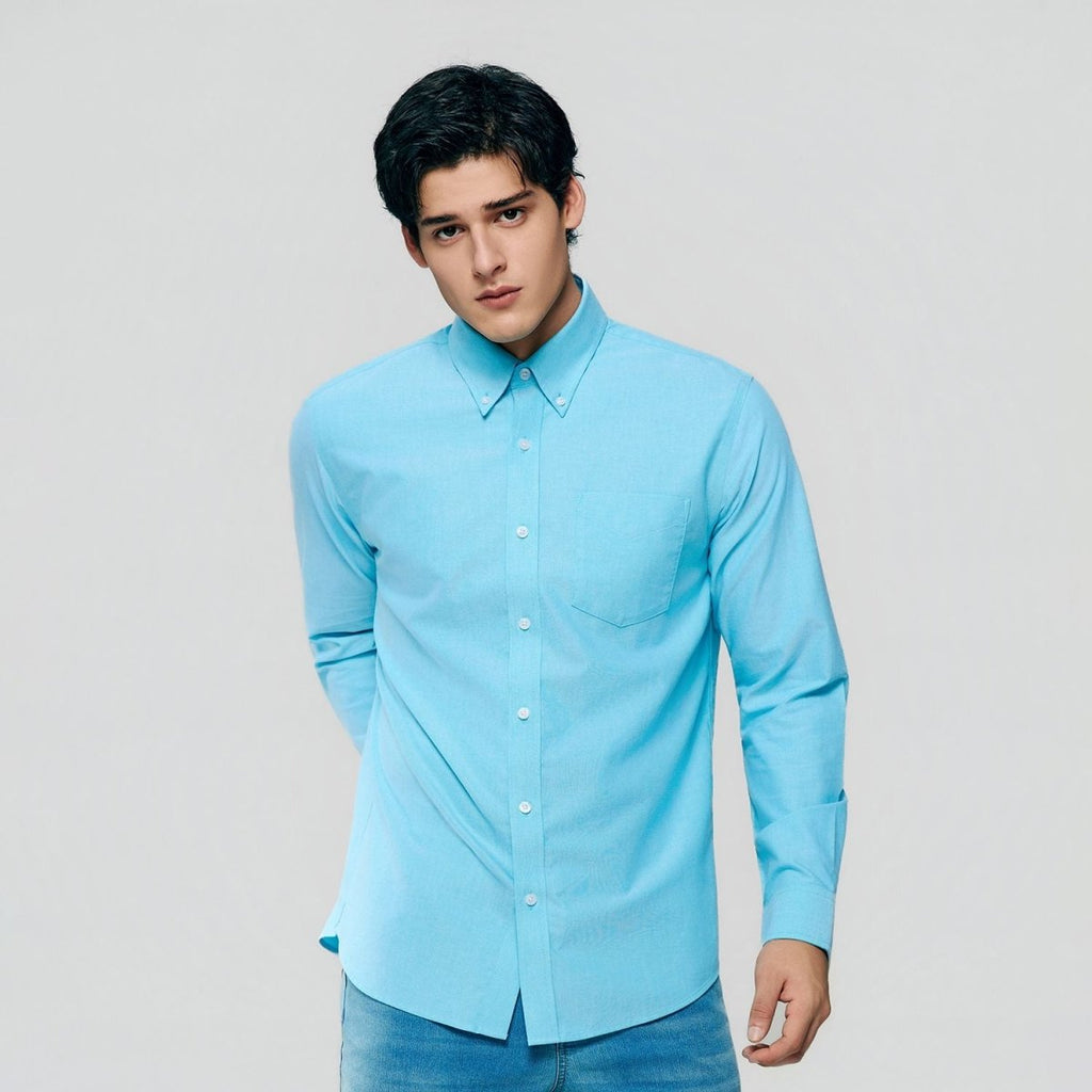 Giordano Men’s Cotton Long - Sleeve Wrinkle - Free Shirt - first_variant_option_2 Premium Shirt for Giordano