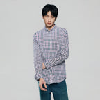 Giordano Men’s Cotton Long-Sleeve Wrinkle-Free Shirt - Premium Shirts