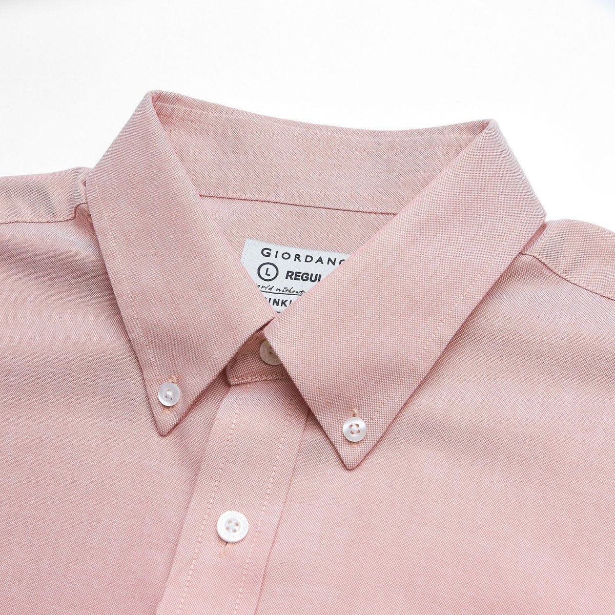 Giordano Men’s Cotton Long-Sleeve Wrinkle-Free Shirt - Premium Shirts