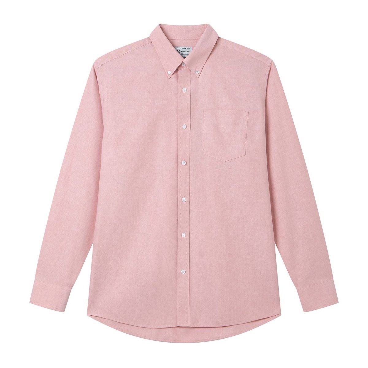 Giordano Men’s Cotton Long-Sleeve Wrinkle-Free Shirt - Premium Shirts
