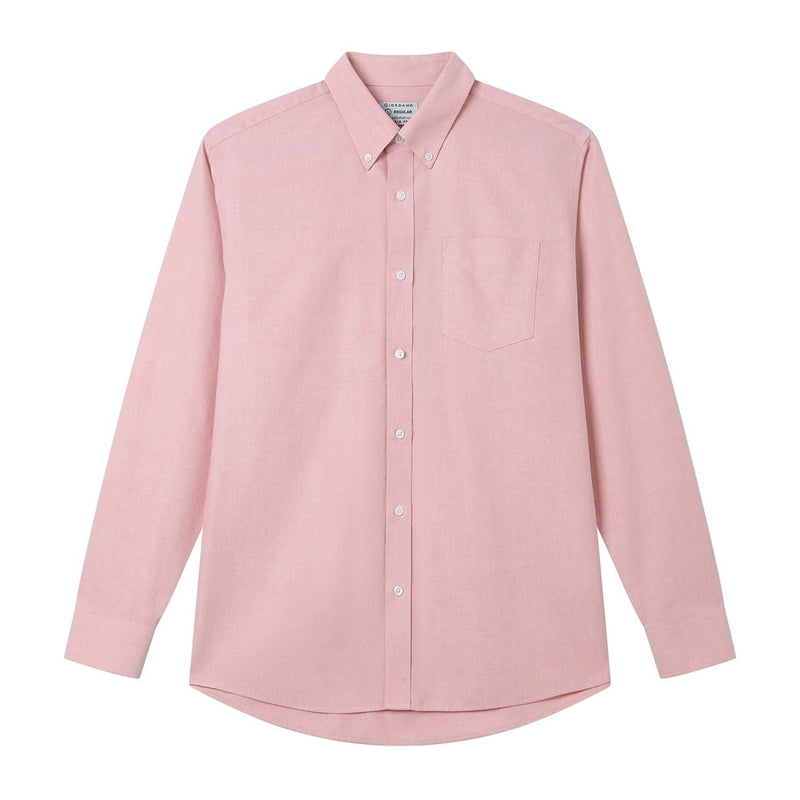 Giordano Men’s Cotton Long-Sleeve Wrinkle-Free Shirt - Premium Shirts