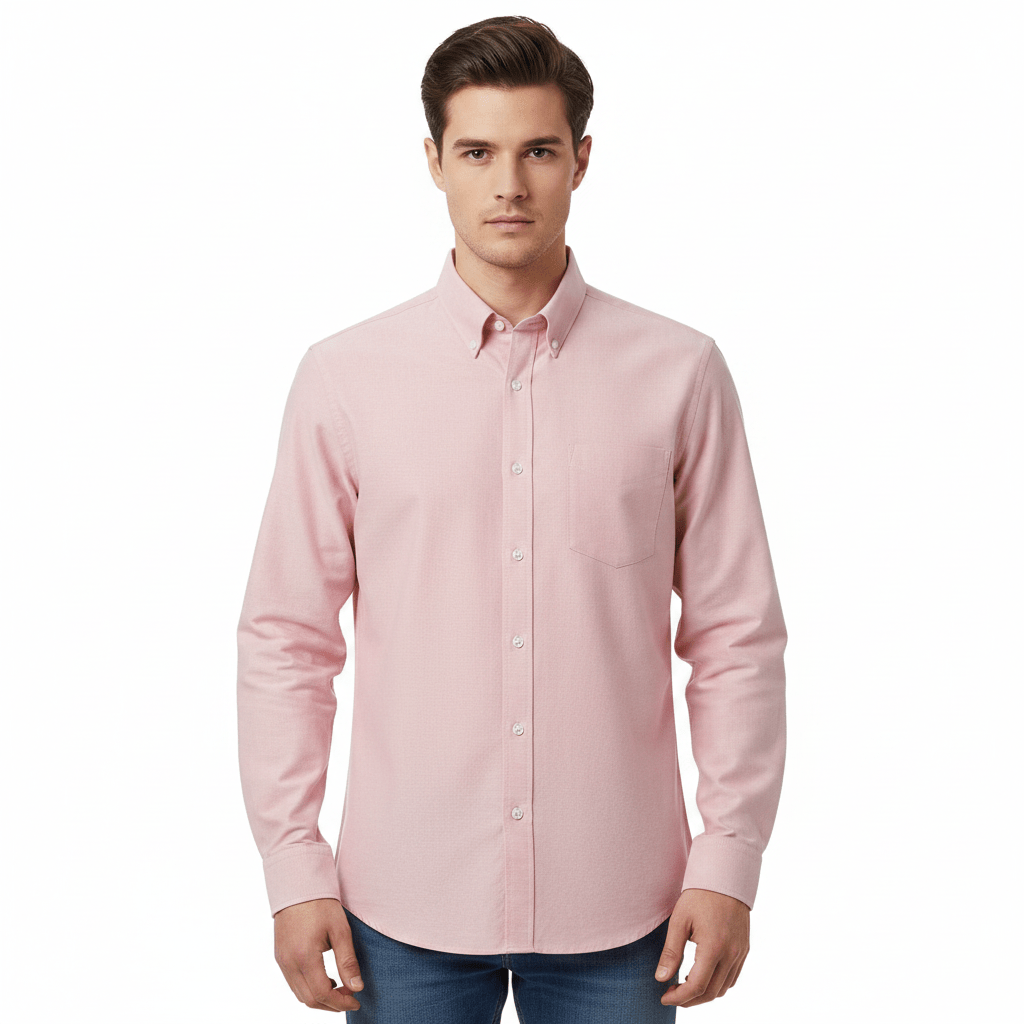 Giordano Men’s Cotton Long-Sleeve Wrinkle-Free Shirt - Premium Shirts