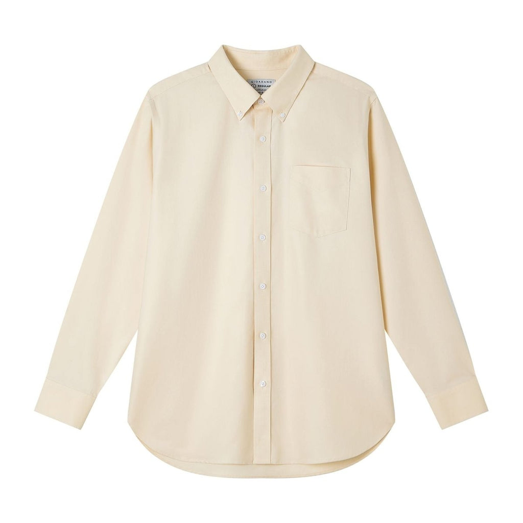 Giordano Men’s Cotton Long - Sleeve Wrinkle - Free Shirt - first_variant_option_2 Premium Shirts for Giordano