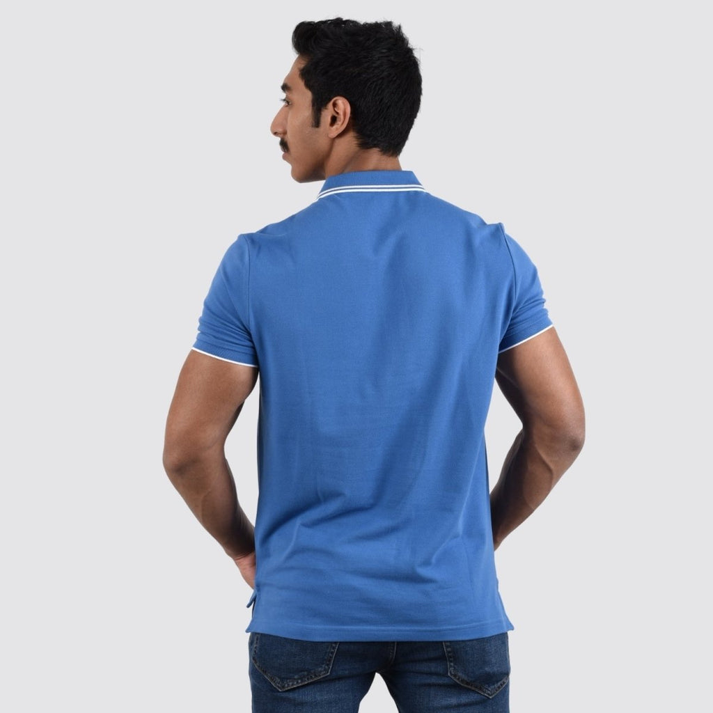Giordano Men's Cotton Lycra Pique Slim Fit Polo - Premium Polo