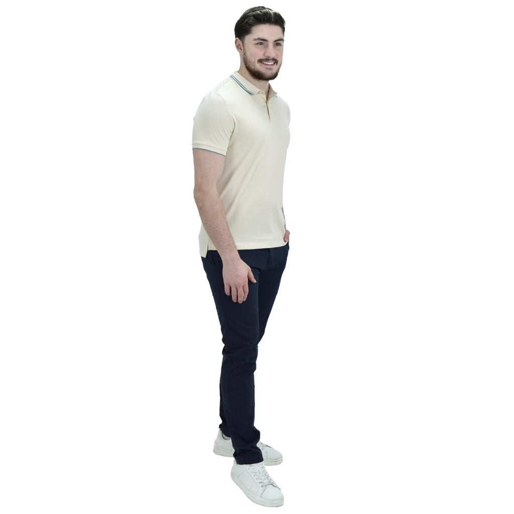 Giordano Men's Cotton Lycra Pique Slim Fit Polo - Premium Polo