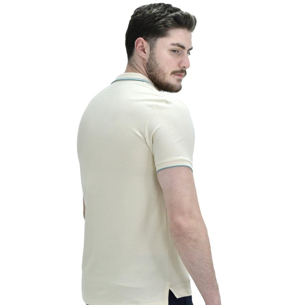 Giordano Men's Cotton Lycra Pique Slim Fit Polo - Premium Polo