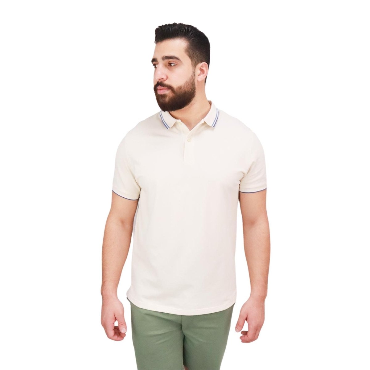 Giordano Men's Cotton Lycra Pique Slim Fit Polo - Premium Polo