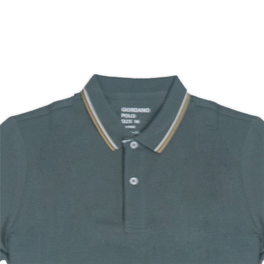 Giordano Men's Cotton Lycra Pique Slim Fit Polo - Premium Polo