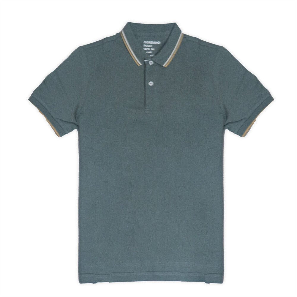 Giordano Men's Cotton Lycra Pique Slim Fit Polo - Premium Polo
