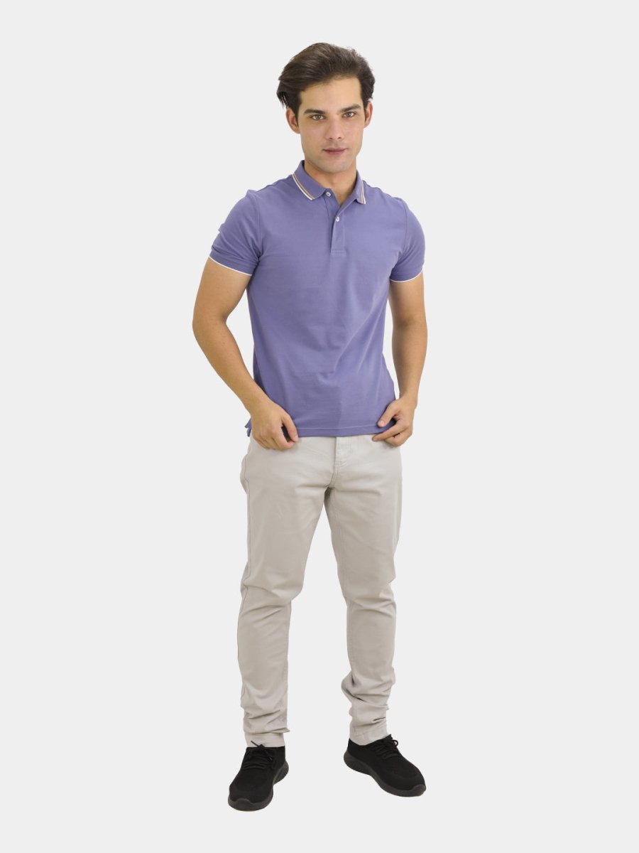Giordano Men's Cotton Lycra Pique Slim Fit Polo - Premium Polo