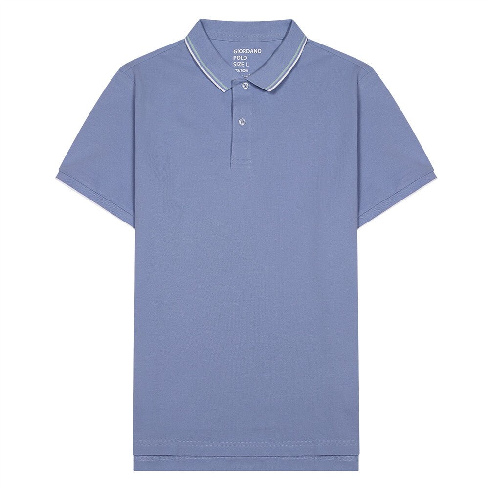 Giordano Men's Cotton Lycra Pique Slim Fit Polo - Premium Polo