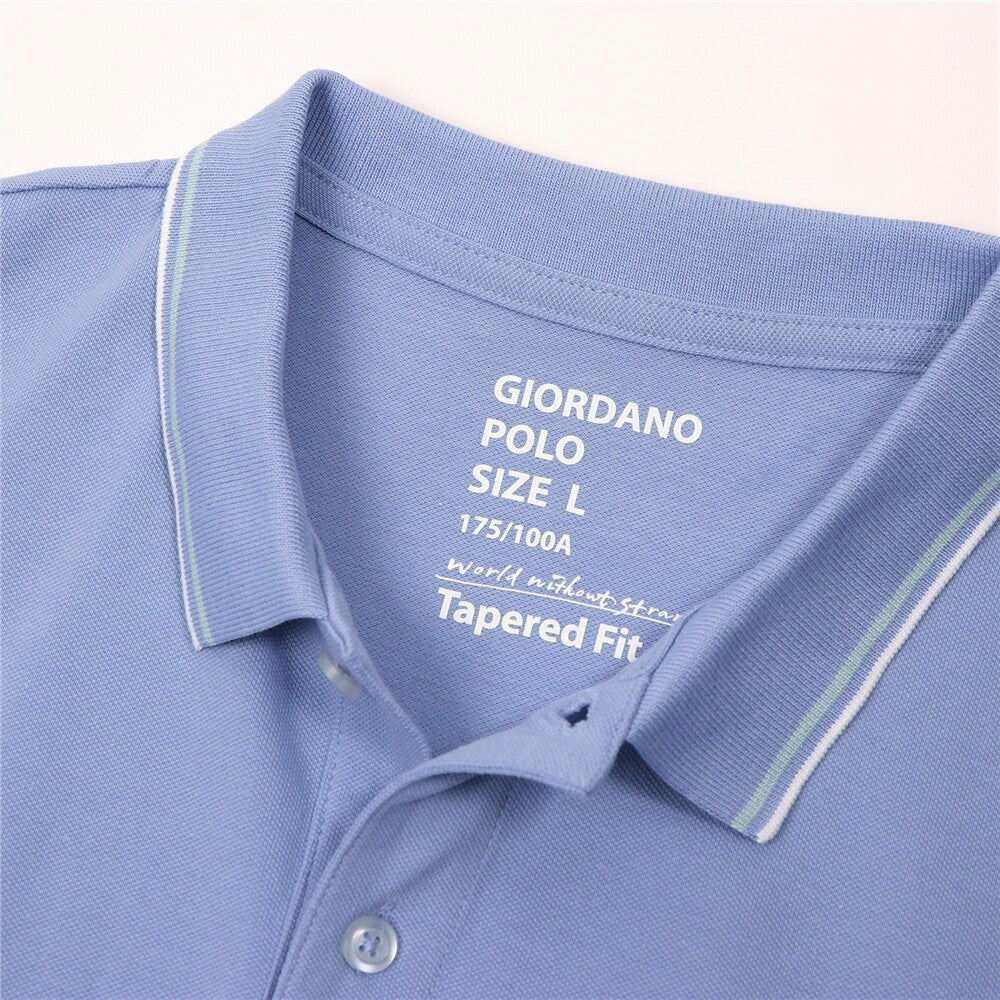 Giordano Men's Cotton Lycra Pique Slim Fit Polo - Premium Polo