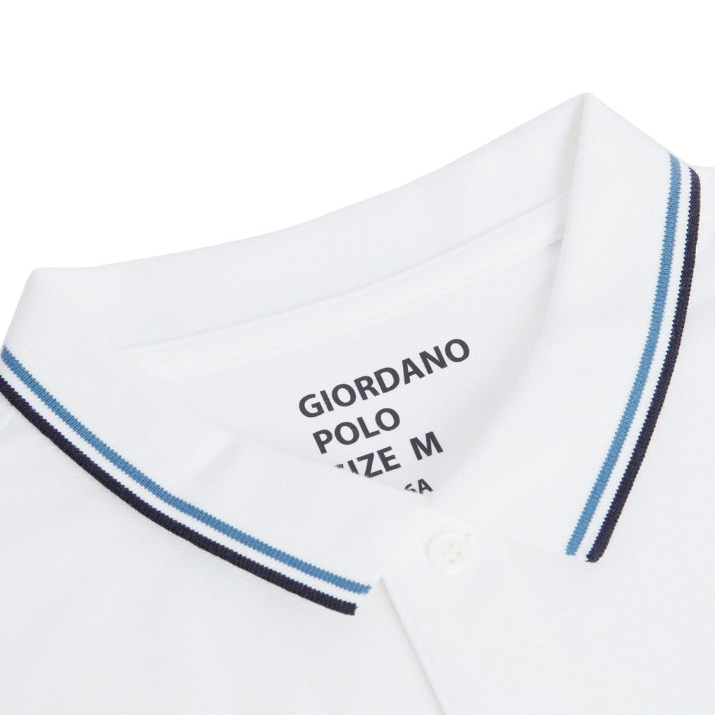 Giordano Men's Cotton Lycra Pique Slim Fit Polo - Premium Polo