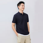 Giordano Men's Cotton Lycra Stretch Solid Polo Shirt - Premium Polo