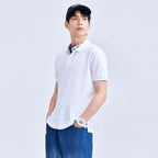 Giordano Men's Cotton Lycra Stretch Solid Polo Shirt - Premium Polo