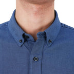 Giordano Men's Cotton Oxford Full Opening Long Sleeve Slim Fit Shirt - Premium Shirts
