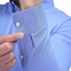 Giordano Men's Cotton Oxford Full Opening Long Sleeve Slim Fit Shirt - Premium Shirts