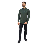 Giordano Men's Cotton Oxford Full Opening Long Sleeve Slim Fit Shirt - Premium Shirts