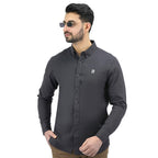 Giordano Men's Cotton Oxford Full Opening Long Sleeve Slim Fit Shirt - Premium Shirts