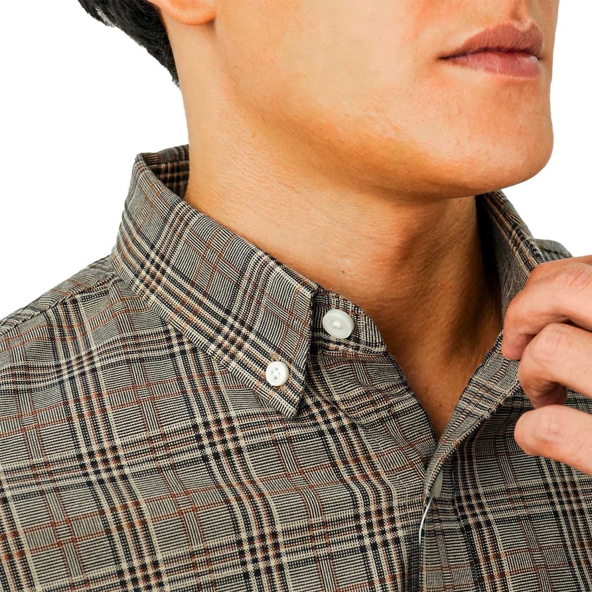 Giordano Men's Cotton Oxford Full Opening Long Sleeve Slim Fit Shirt - Premium Shirts