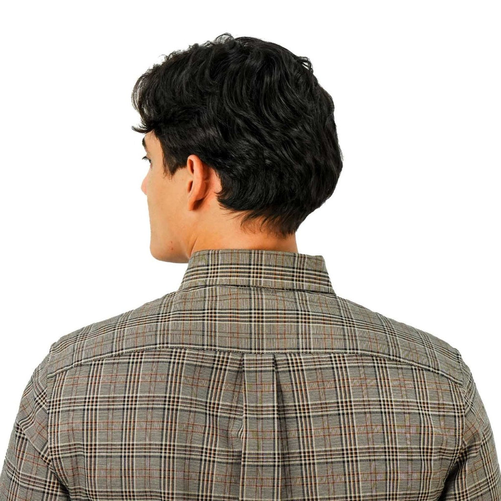 Giordano Men's Cotton Oxford Full Opening Long Sleeve Slim Fit Shirt - Premium Shirts