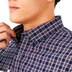 Giordano Men's Cotton Oxford Full Opening Long Sleeve Slim Fit Shirt - Premium Shirts