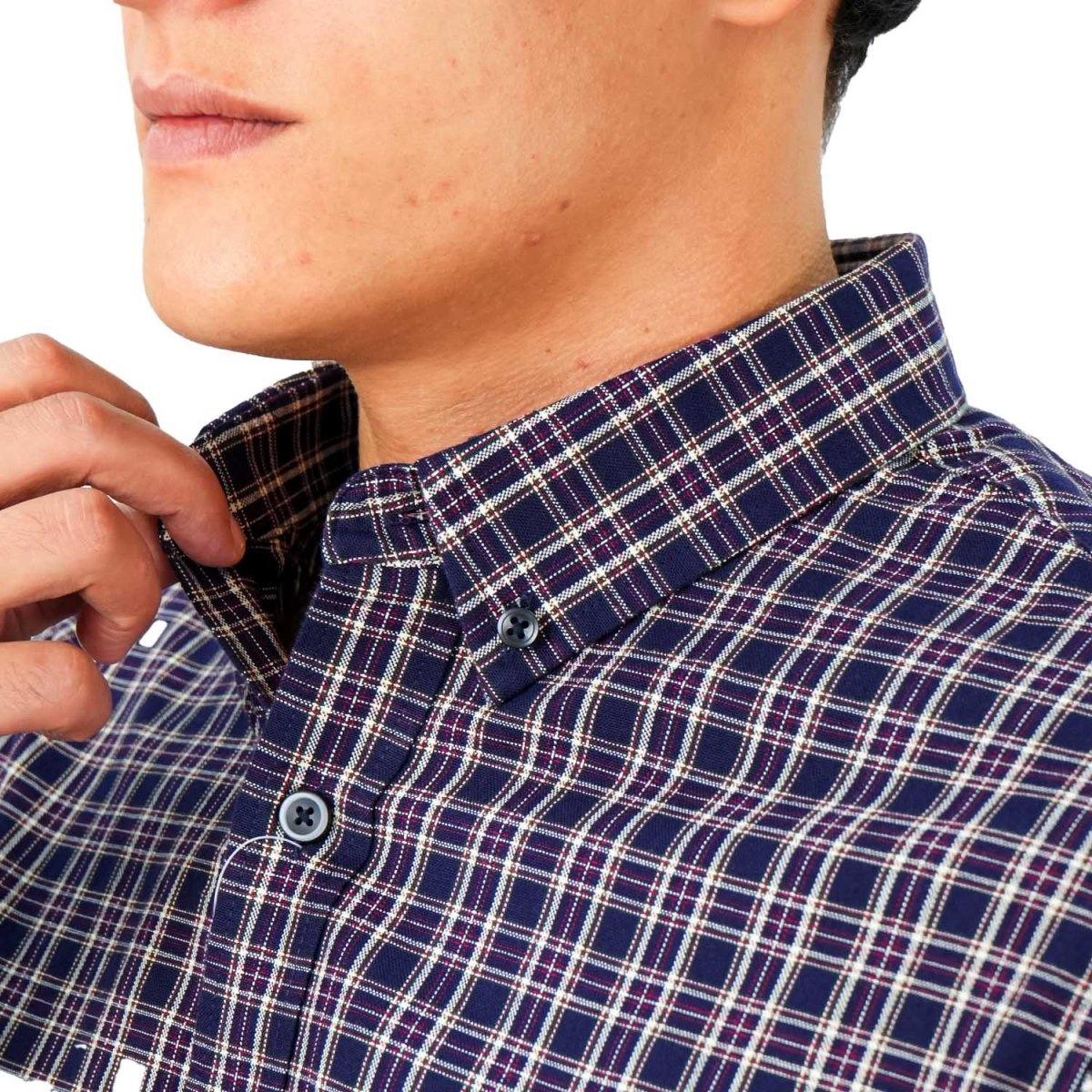 Giordano Men's Cotton Oxford Full Opening Long Sleeve Slim Fit Shirt - Premium Shirts