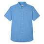 Giordano Men’s Cotton Oxford Slim Fit Short-Sleeve Shirt with Embroidery - Premium Shirts