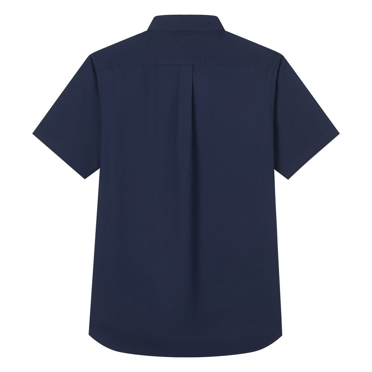 Giordano Men’s Cotton Oxford Slim Fit Short-Sleeve Shirt with Embroidery - Premium Shirts