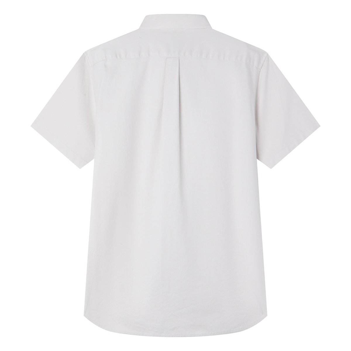 Giordano Men’s Cotton Oxford Slim Fit Short-Sleeve Shirt with Embroidery - Premium Shirts