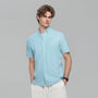 Giordano Men’s Cotton Oxford Slim Fit Short-Sleeve Shirt with Embroidery - Premium Shirts