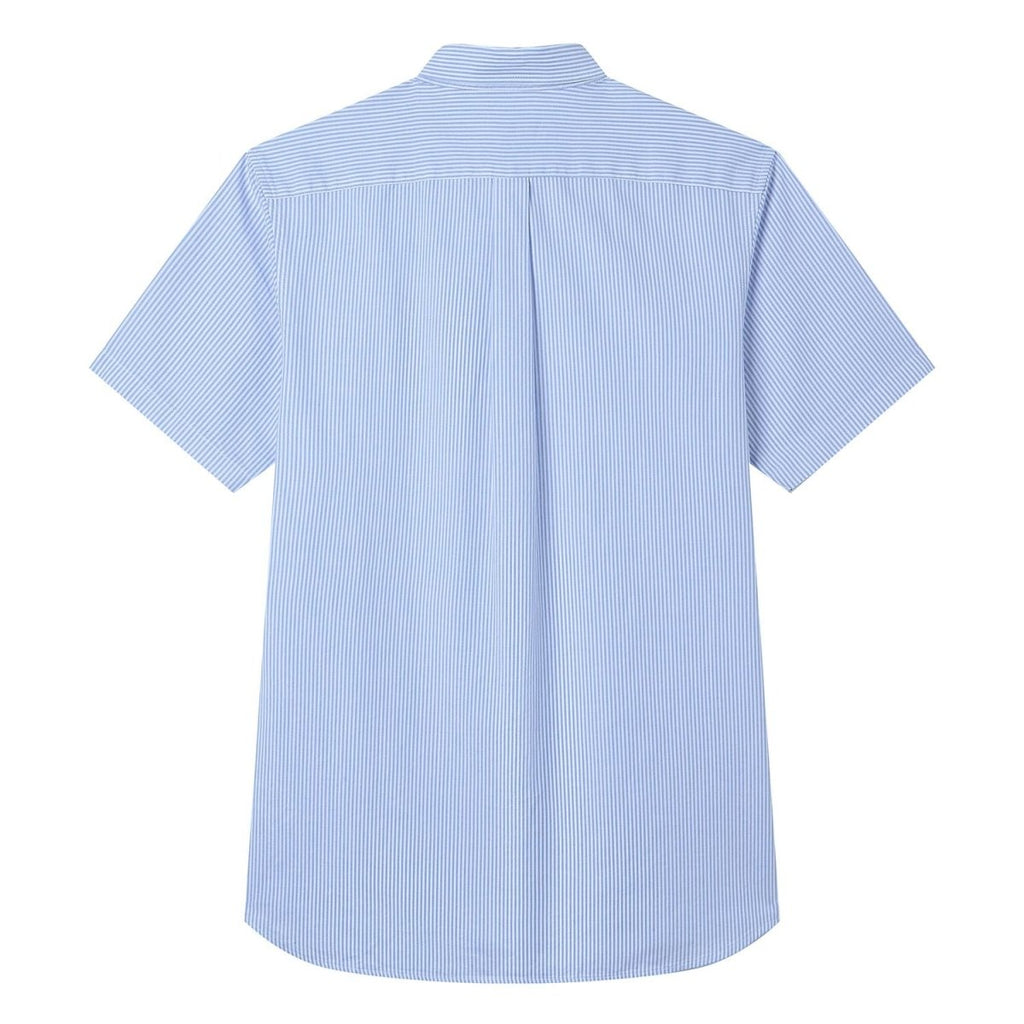 Giordano Men’s Cotton Oxford Slim Fit Short-Sleeve Shirt with Embroidery - Premium Shirts