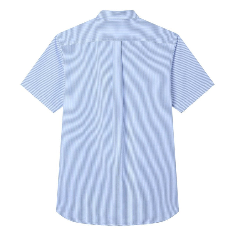 Giordano Men’s Cotton Oxford Slim Fit Short-Sleeve Shirt with Embroidery - Premium Shirts