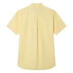 Giordano Men’s Cotton Oxford Slim Fit Short-Sleeve Shirt with Embroidery - Premium Shirts