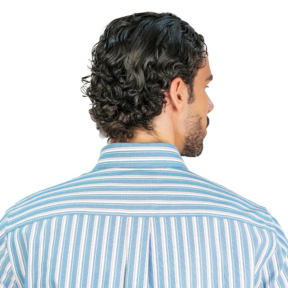 Giordano Men’s Cotton Oxford Wrinkle Free Long - Sleeve Shirt - first_variant_option_2 Premium Shirt for Giordano