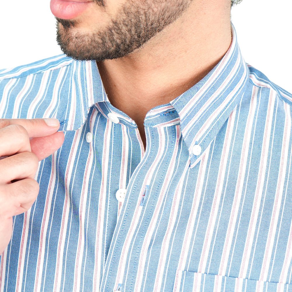 Giordano Men’s Cotton Oxford Wrinkle Free Long - Sleeve Shirt - first_variant_option_2 Premium Shirt for Giordano