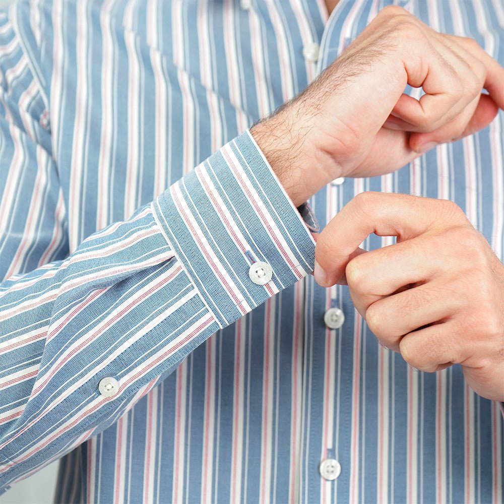 Giordano Men’s Cotton Oxford Wrinkle Free Long - Sleeve Shirt - first_variant_option_2 Premium Shirt for Giordano