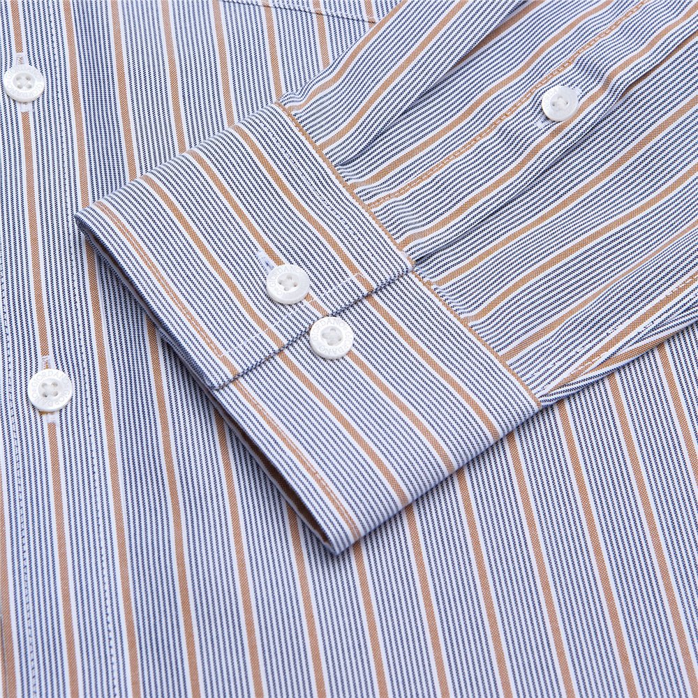 Giordano Men's Cotton Oxford Wrinkle Free Long-Sleeve Shirt - Premium Shirts