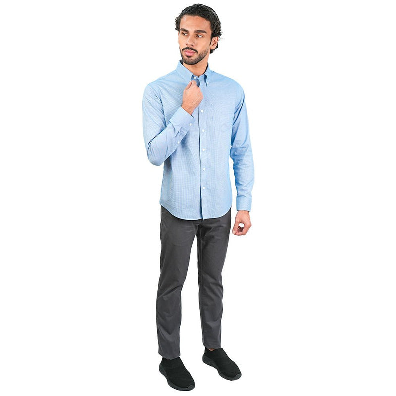 Giordano Men’s Cotton Oxford Wrinkle Free Long - Sleeve Shirt - first_variant_option_2 Premium Shirt for Giordano