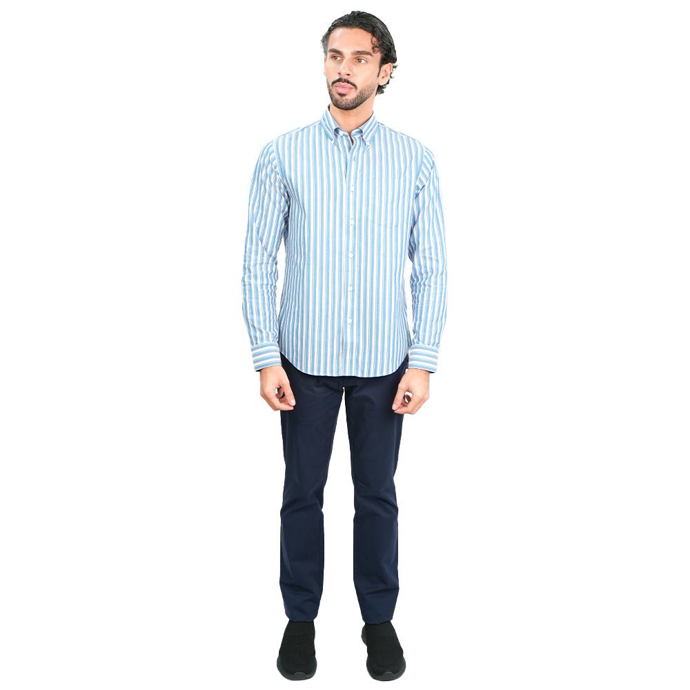 Giordano Men’s Cotton Oxford Wrinkle Free Long - Sleeve Shirt - first_variant_option_2 Premium Shirt for Giordano