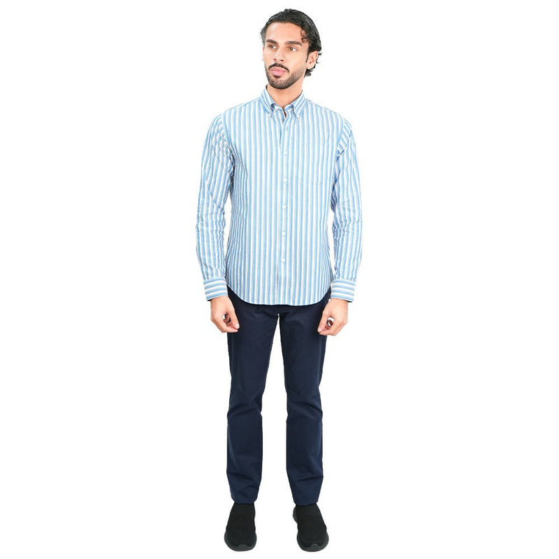 Giordano Men’s Cotton Oxford Wrinkle Free Long - Sleeve Shirt - first_variant_option_2 Premium Shirt for Giordano