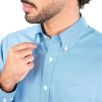 Giordano Men’s Cotton Oxford Wrinkle Free Long - Sleeve Shirt - first_variant_option_2 Premium Shirt for Giordano