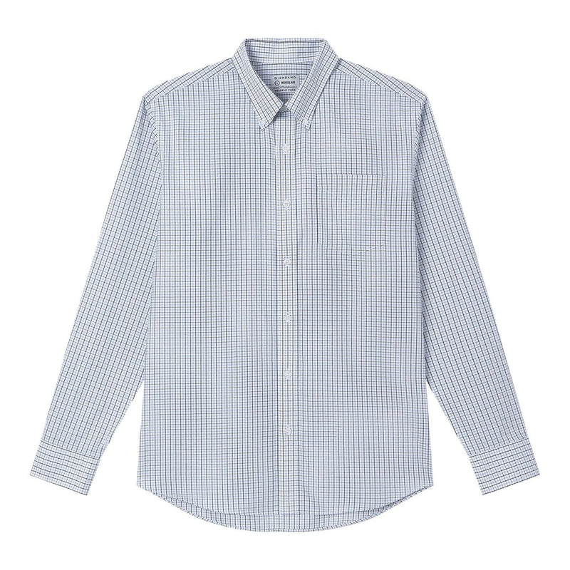 Giordano Men’s Cotton Oxford Wrinkle Free Long-Sleeve Shirt - Premium Shirts