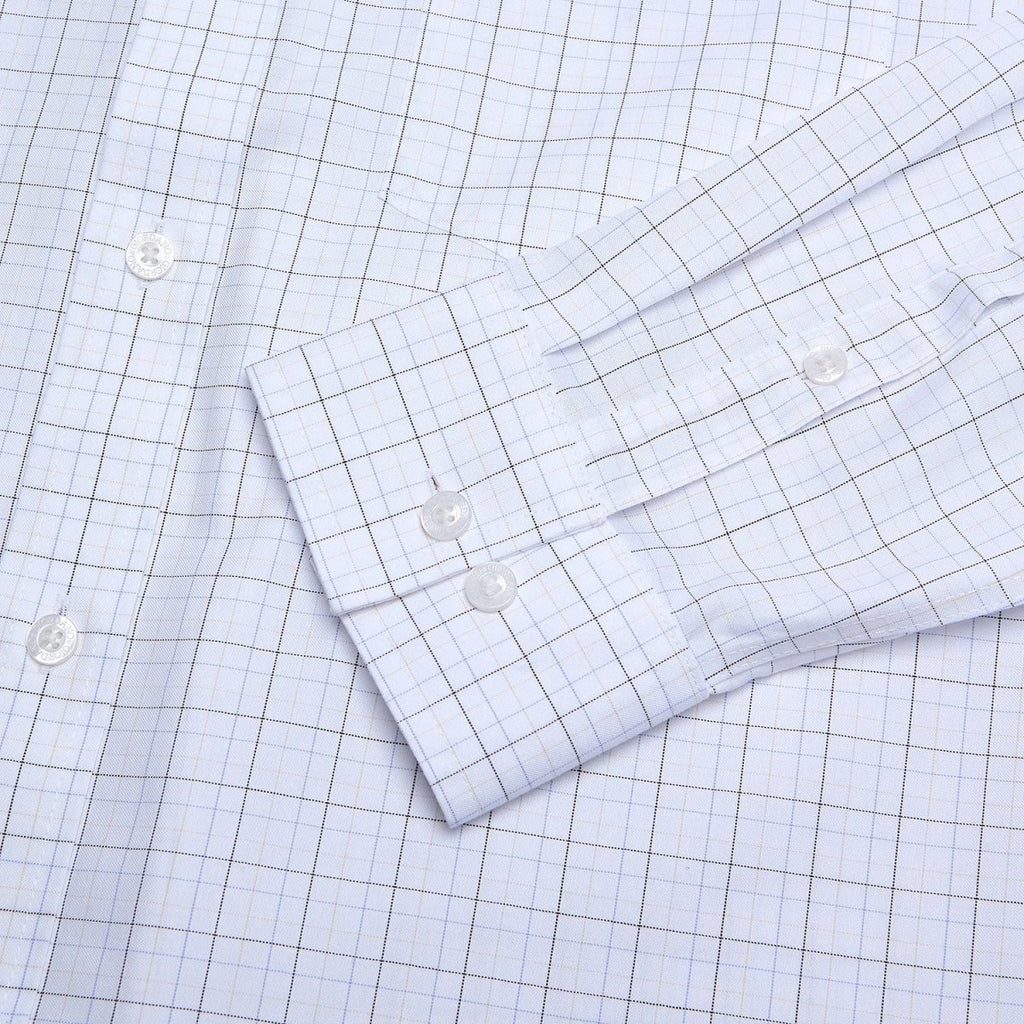 Giordano Men’s Cotton Oxford Wrinkle Free Long-Sleeve Shirt - Premium Shirts